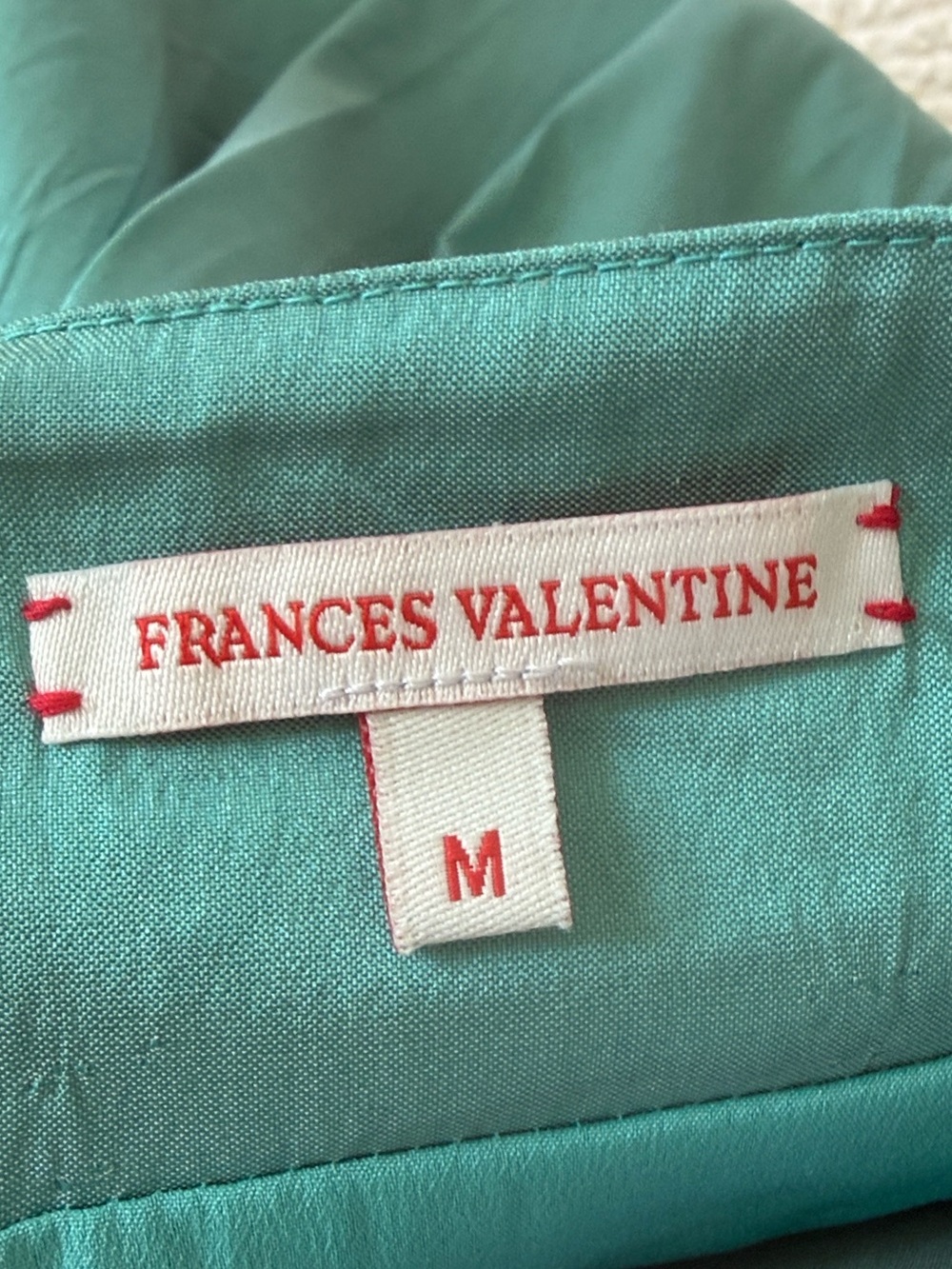 Frances Valentine Teal Circle Skirt with Pleats - Picture 3 of 6